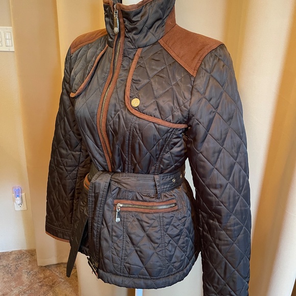 NEW! Vince Camuto Belted, Quilted Jacket Size Petite Small - Picture 6 of 15
